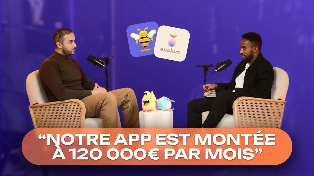 Youcef El Kamel being interviewed on the set of the On t'parle app! podcast